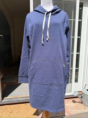NWT Pendleton Navy Blue Hooded Sweatshirt Tunic Dress - Size XXL